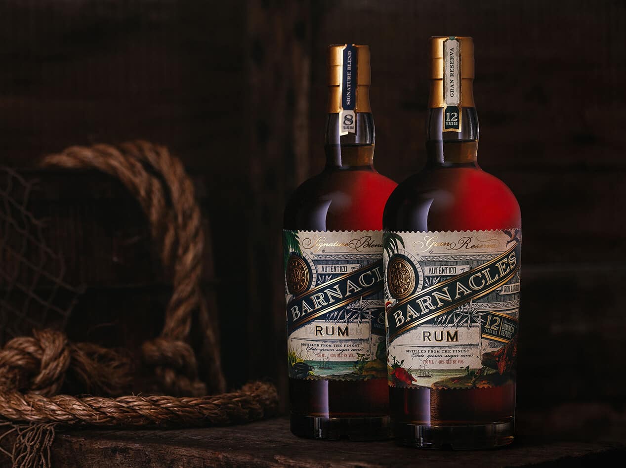 Rum Packaging Design for Barnacles Rum