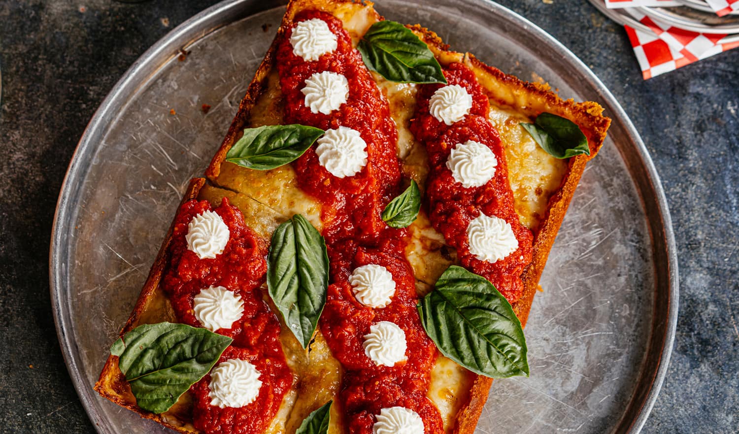 stanislaus detroit style pizza overhead