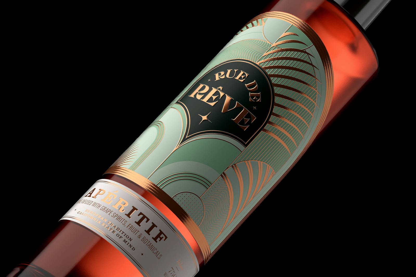 Apéritif label design by Makers & Allies