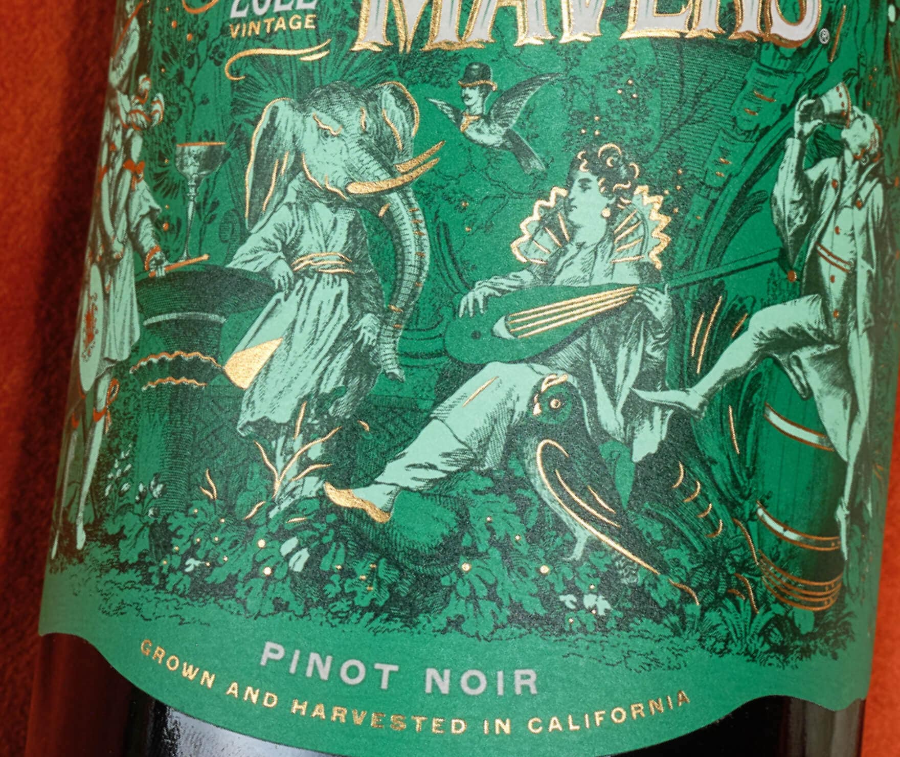 Wine packaging design with illustration and bold storytelling