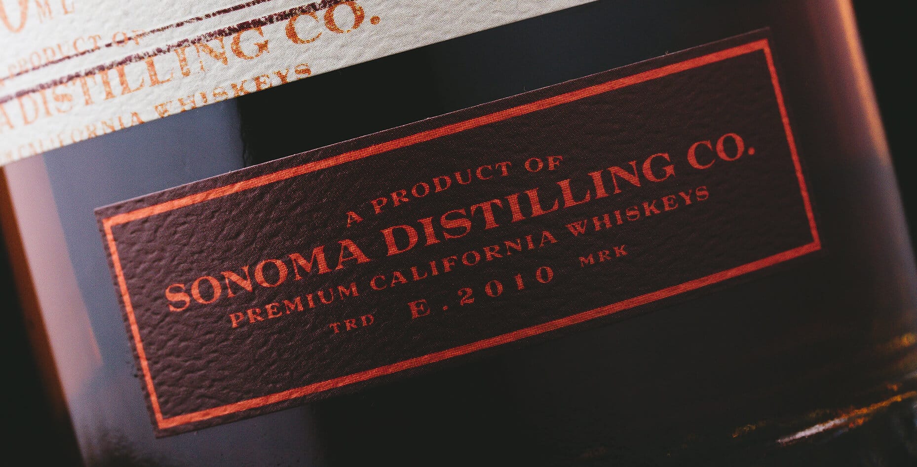 Premium Spirits Packaging Design Close Up