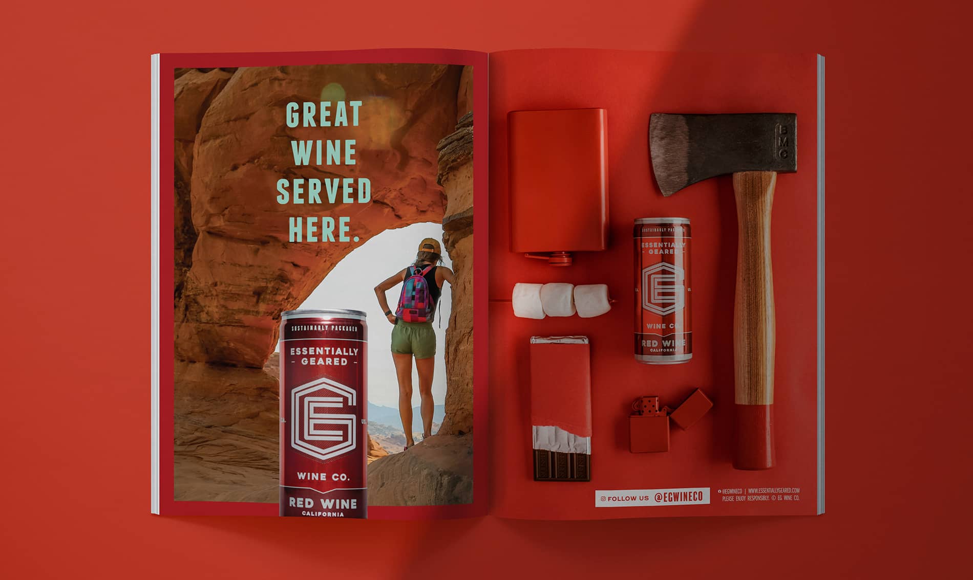 essentially geared magazine ad