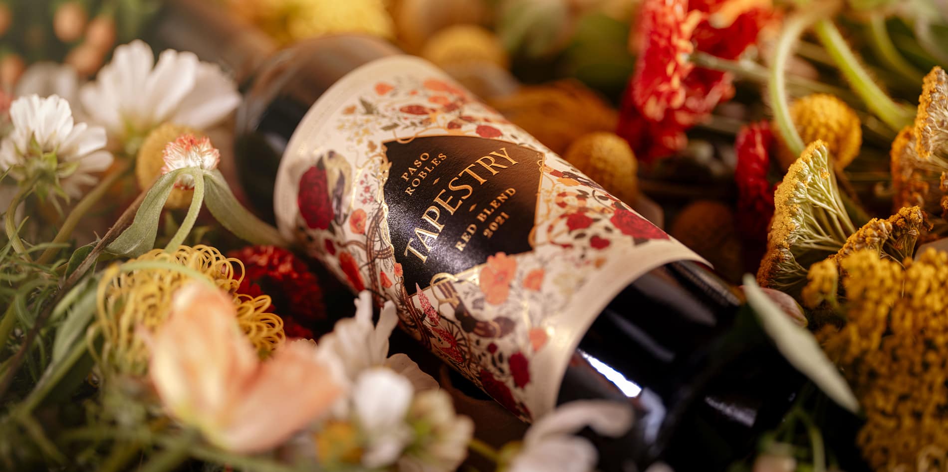 Tapestry Wines label design by wine branding agency Makers & Allies