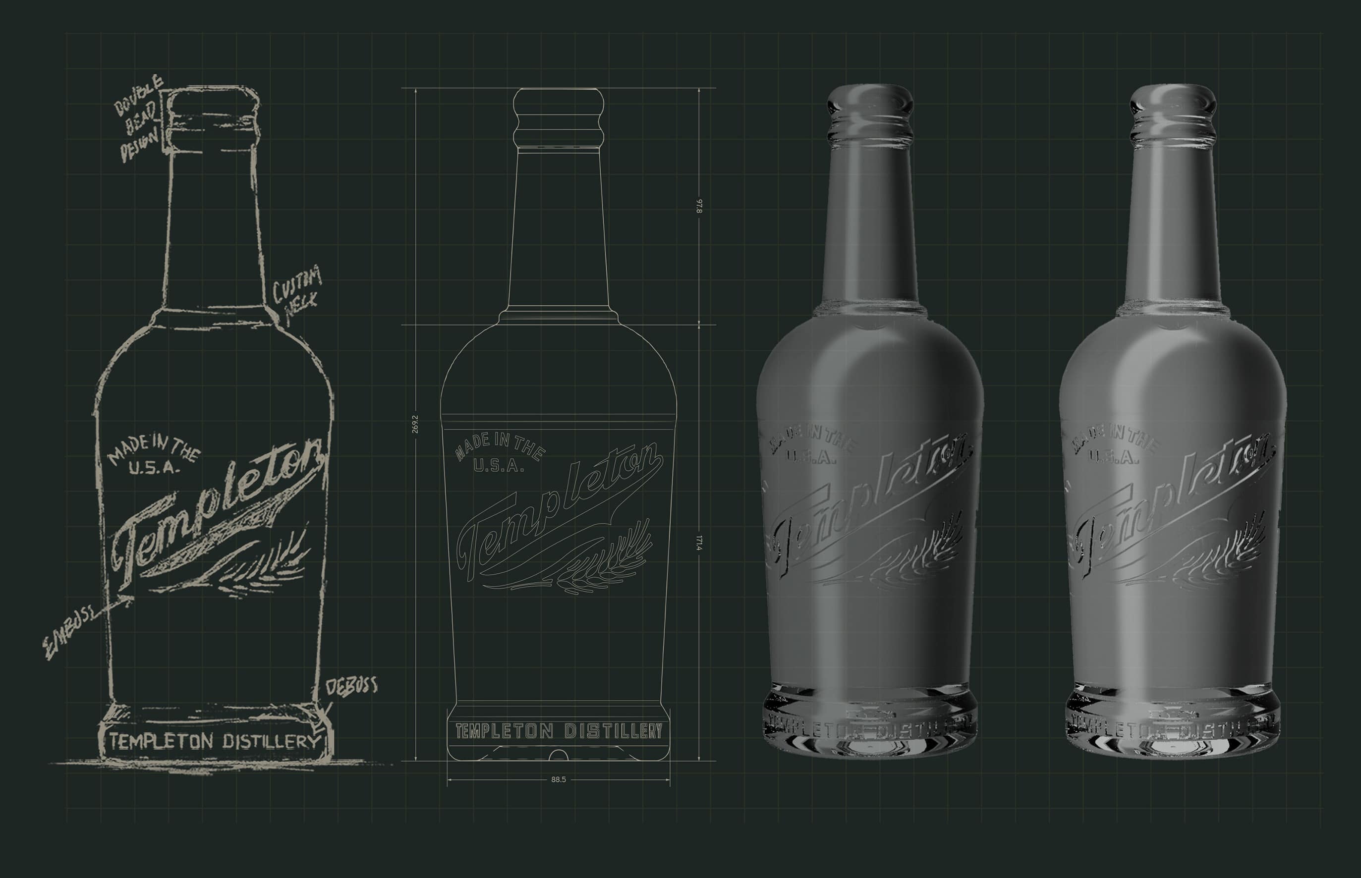 templeton bottle drawings