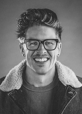 Garrett Deiter Portrait Black White