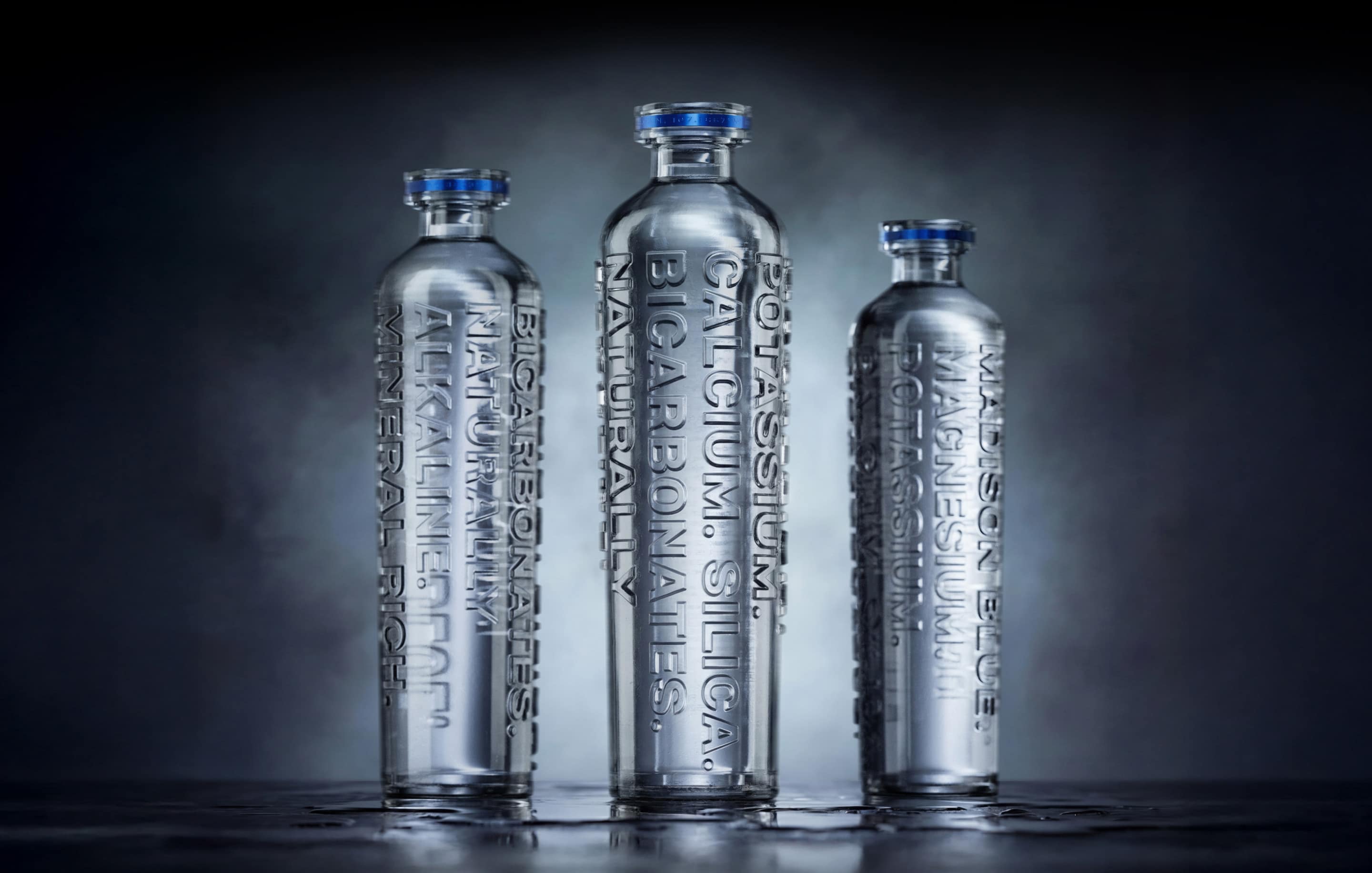 Madison Blue Luxury water packaging design