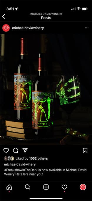 Freakshow wine branding and label detail