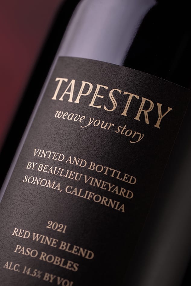 Tapestry Wines label design by wine branding agency Makers & Allies