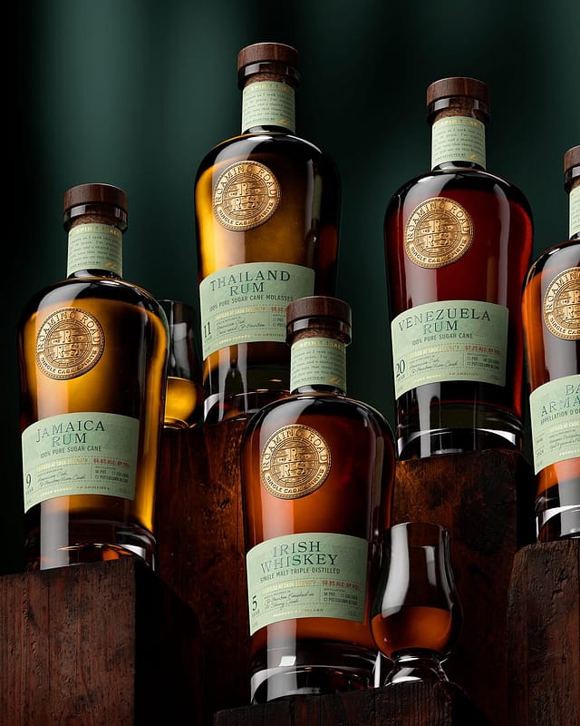 Roaming Road Spirits luxury spirits packaging