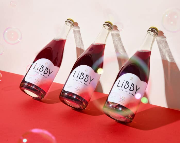 Libby Red Wine Leaning on Wall