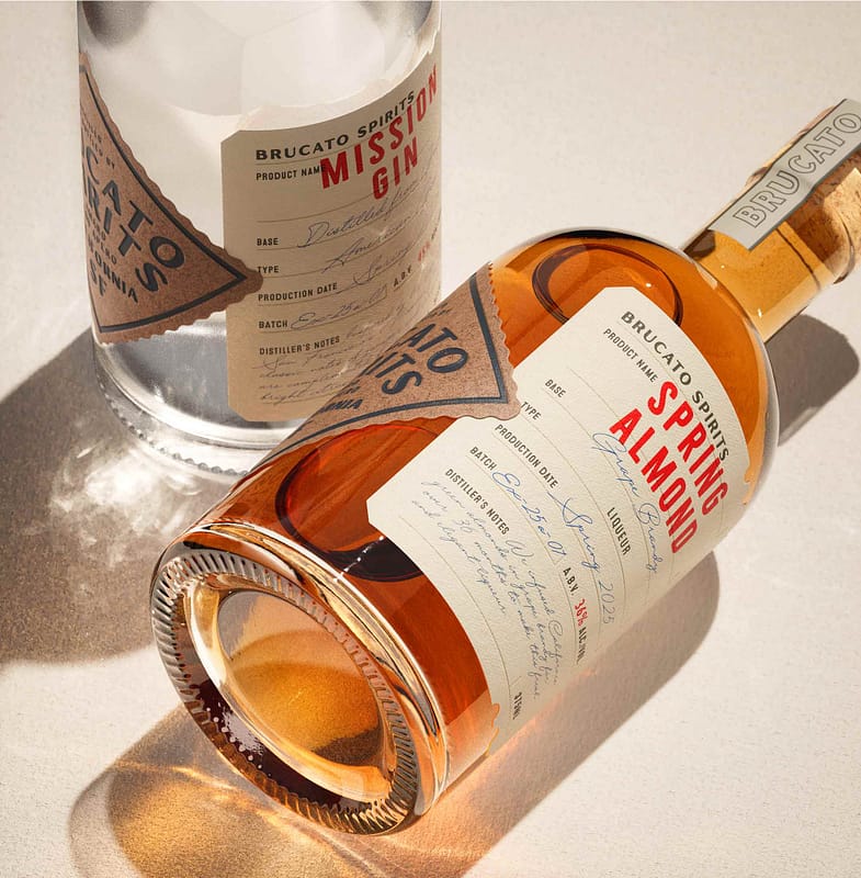 Brucato Spirits liqueur branding and packaging design by Makers & Allies
