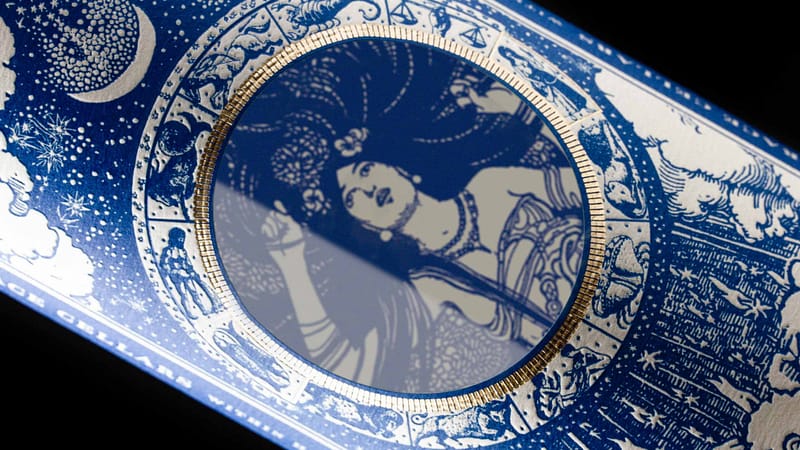 custom illustration wine label design for Nola Grace