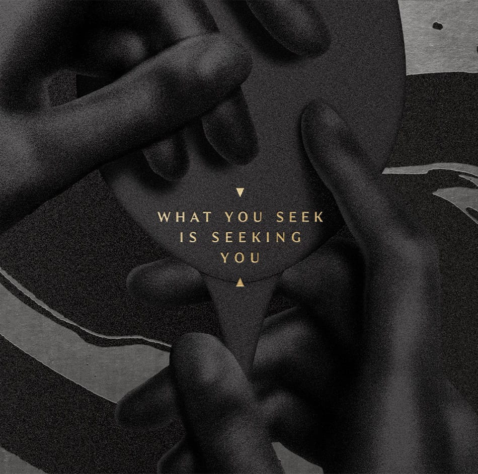 Premium wine packaging design featuring sculpted textures and gold foil keyhole motif