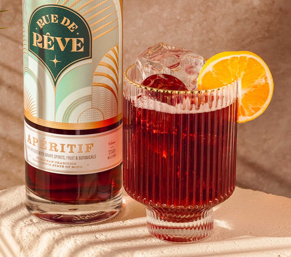 Rue de Rêve apéritif branding and packaging design